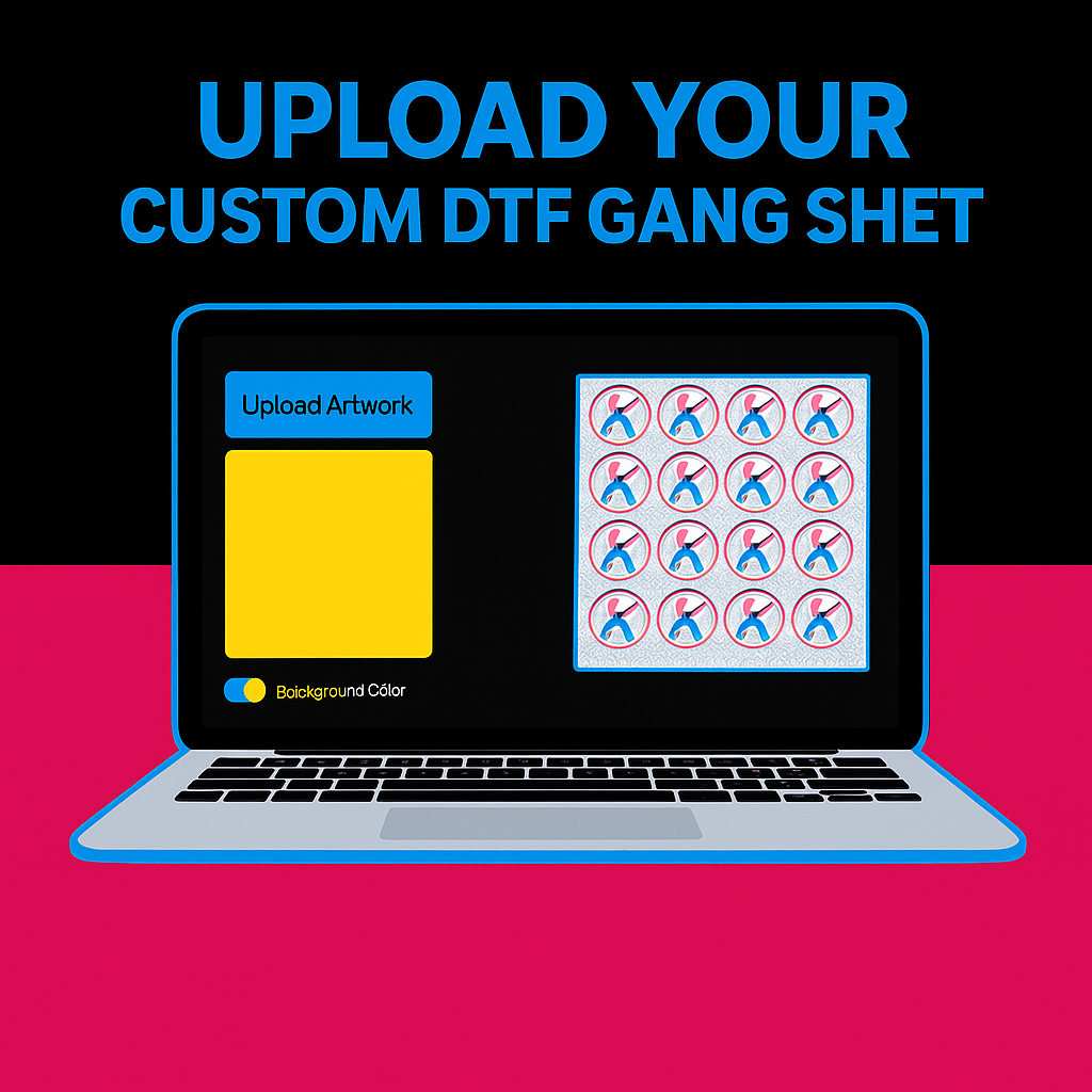 Upload Your custom Sublimation DTF gang sheet