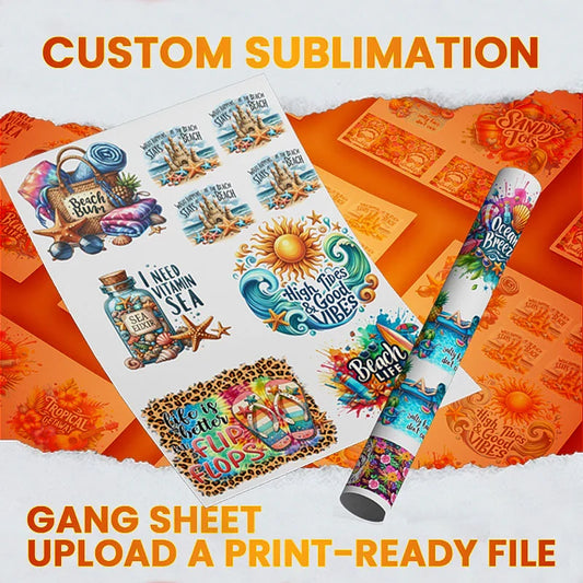 Build Your custom Sublimation DTF  gang sheet